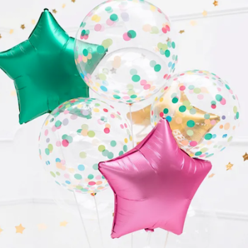 Folienballon Bunt - 40 cm - von PartyDeco